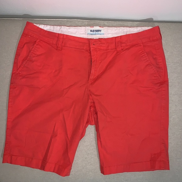 Old Navy Pants - Old Navy Orange Bermuda Shorts Regular Size 14